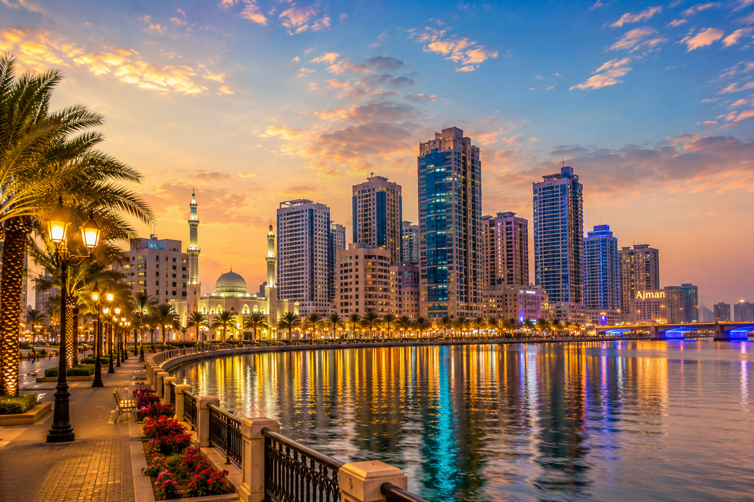 Ajman skyline, UAE